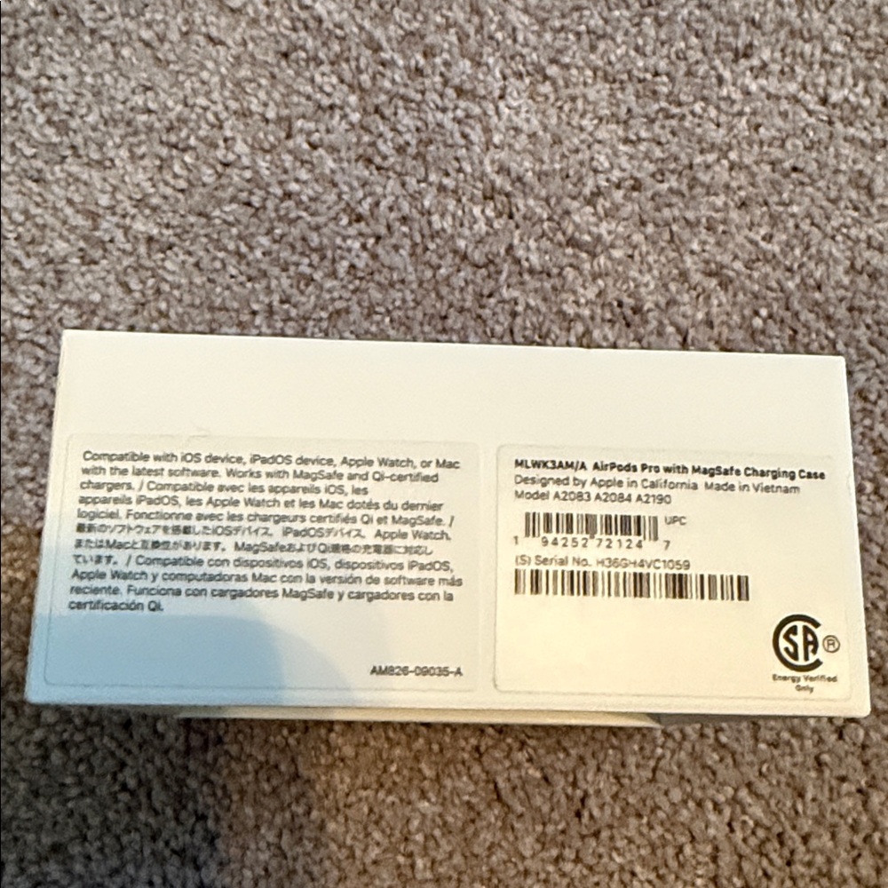 Empty Apple AirPods Pro Box (Empty box with insert) - Picture 6 of 6